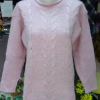 Блузони и пуловери от мохер-ръчно плетиво, снимка 14 - Блузи с дълъг ръкав и пуловери - 32547561