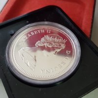 1 сребърен долар 1975 година Канада Елизабет II сребро, снимка 6 - Нумизматика и бонистика - 35285031