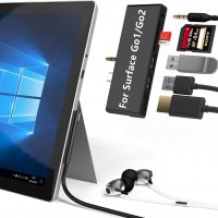 Докинг станция Surface Go 1/2/3 Hub, 4K HDMI, 2xUSB 3.0 порта, 3,5 мм, четец SD/TF карта, снимка 1 - Други - 40202780