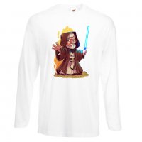 Мъжка тениска Star Wars Obi Wan Star Wars Игра,Изненада,Подарък,Геймър, , снимка 4 - Тениски - 36809580