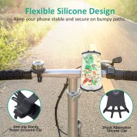 Супер стабилна стойка за телефон за колело или мотор, снимка 6 - Аксесоари за велосипеди - 40709087