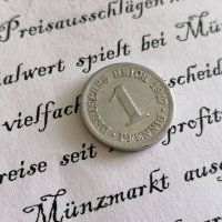 Райх монета - Германия - 1 пфениг | 1917г.; серия D, снимка 1 - Нумизматика и бонистика - 28334728