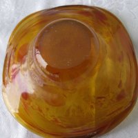 Тежка, красива, стъклена голяма фруктиера Арт стъкло , снимка 9 - Други стоки за дома - 10670657