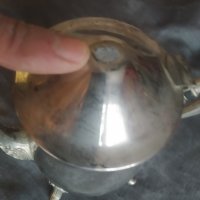 посребрена метална кана, снимка 3 - Антикварни и старинни предмети - 37059678