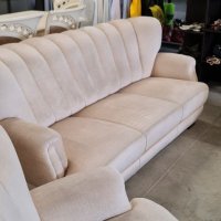 Комплект диван с два фотьойла- Германия, снимка 6 - Дивани и мека мебел - 34810301