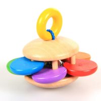 Бебешки дрънкалки , Дървени играчки монтесори 4бр комплект идеален за подарък в красива кутия, снимка 5 - Дрънкалки и чесалки - 43895168
