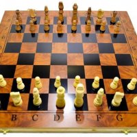 Дъска за шах, дъска за табла, голяма 48х48см, дървена шахматна дъска за табла и дама, Шахмат, Игра, снимка 1 - Шах и табла - 28527992