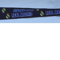 Връзка за бадж от футболен клуб Реал Мадрид.черна, снимка 1 - Фен артикули - 43038659