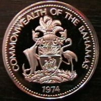 25 цента 1974 PROOF, Бахамски острови, снимка 2 - Нумизматика и бонистика - 35261184