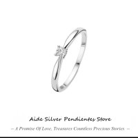 Изключително красив сребърен пръстен с цирконий, снимка 1 - Пръстени - 43613586