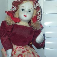 Малка стара порцеланова кукла, снимка 2 - Колекции - 34854159