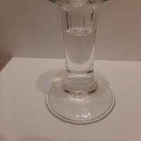 Свещник стъклен DUKA h16 cm, свещник стъклен h 13 cm, снимка 7 - Декорация за дома - 30689315