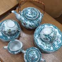 Japan hand painted bone porcelain  tea set, снимка 2 - Антикварни и старинни предмети - 33673131