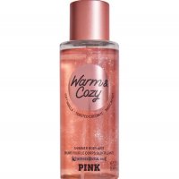 Victoria’s Secret Pink Warm & Cozy Shimmer, парфюмен спрей с блестящи частици, снимка 1 - Дамски парфюми - 31974017