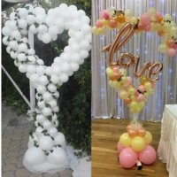 Сърце арка Колона Стойка балони за парти рожден ден сватба и др поводи, снимка 2 - Други - 33330709