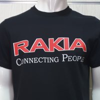 Нова мъжка тениска с трансферен печат RAKIA CONNECTING PEOPLE, алкохол, снимка 2 - Тениски - 28263621