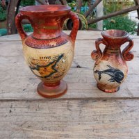 Рисувани керамични вази, снимка 2 - Вази - 36687991