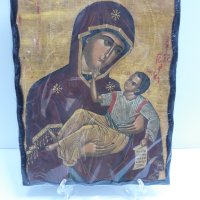 Голяма икона на Пресвета Майка Богородица Закрилница - Модел АБ- ръчна изработка, снимка 6 - Икони - 37640095