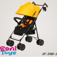 Лятна количка Zi Caspar, жълта, снимка 1 - Детски колички - 38242937