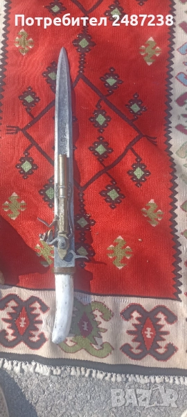 Възстановка хайдушки меч комбиниран с кремъклия, снимка 1