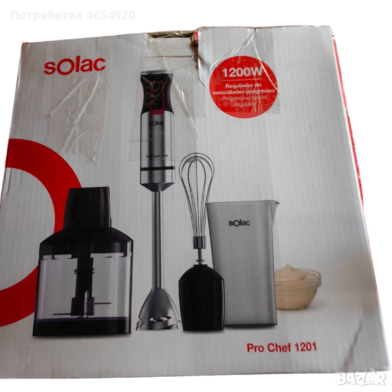 Пасатор Solac Pro Chef1201 1200 W, снимка 1