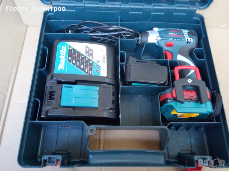 винтоверт импакт НОВ - Bosch GDR 12V, NiCd NiMH, само боди, с преходник Li ion, снимка 1