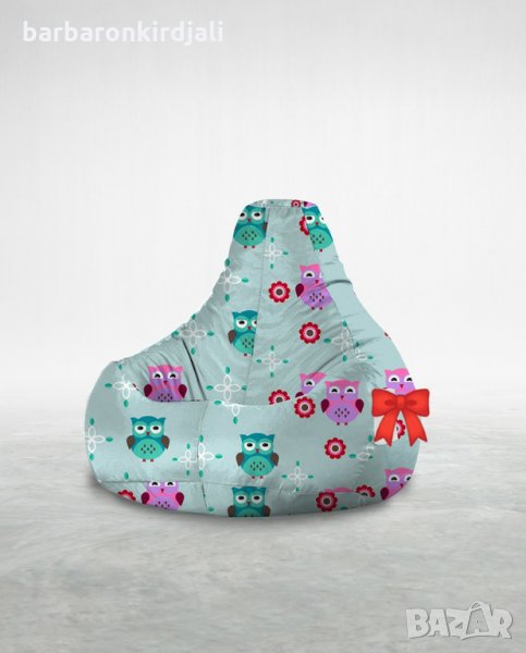 Барбарон пуф круша с цветен печат , снимка 1