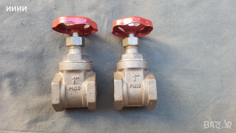 Спирателен кран 1 цол 2 бр, снимка 1