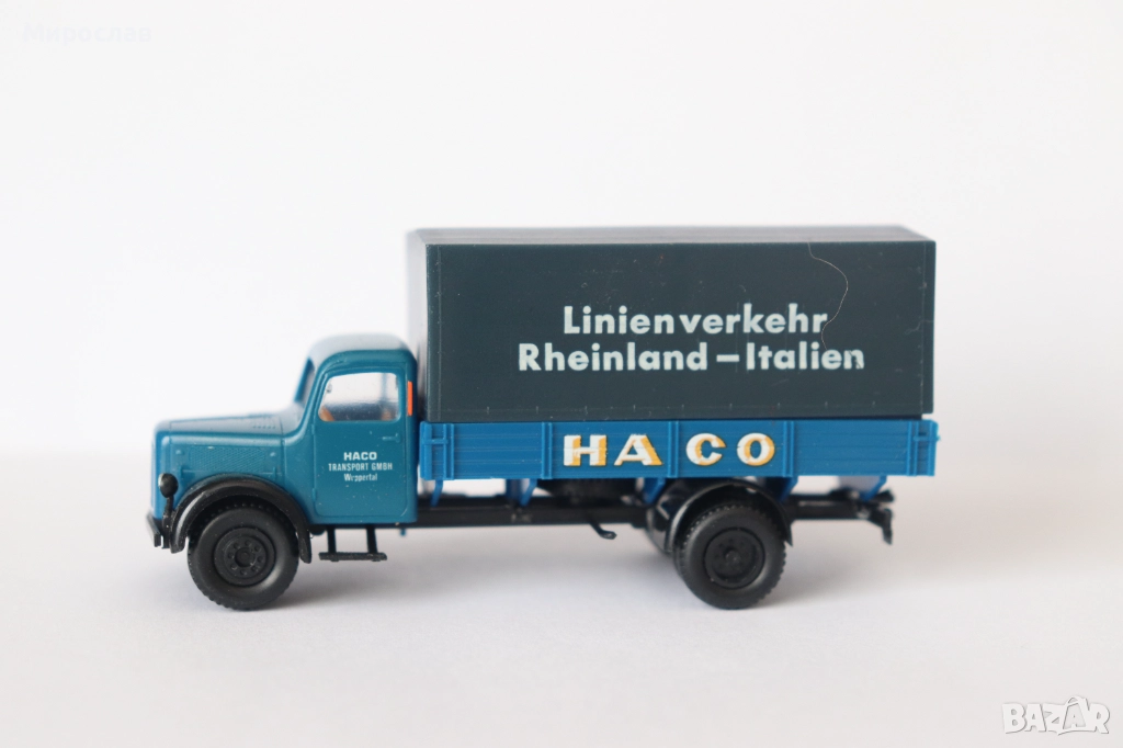 BREKINA H0 1/87 MAGIRUS КОЛИЧКА КАМИОН МОДЕЛ, снимка 1