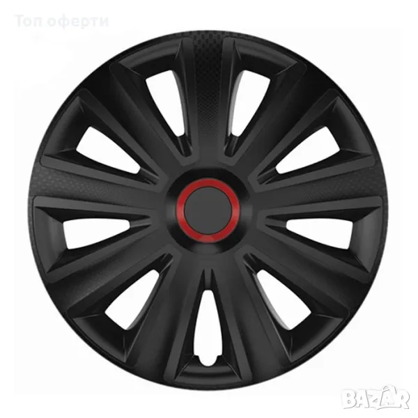 Тасове за джанти 13, 14, 15, 16 цола Versaco carbon aviator rr - black, снимка 1