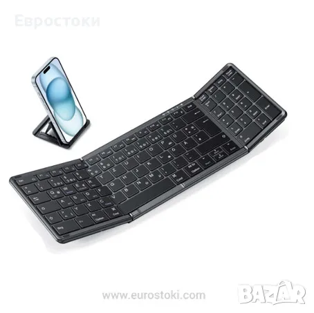 Сгъваема Bluetooth клавиатура OMOTON BK001, пълен размер, снимка 1