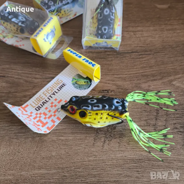 Силиконова жаба с кука двойка HUIZHU 15 грама, снимка 1