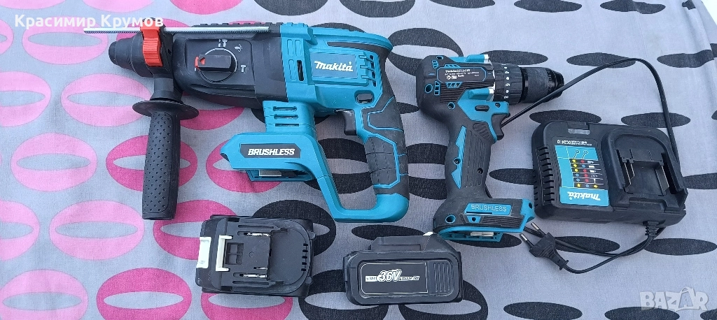 Перфоратор и винтоверт Макита, снимка 1