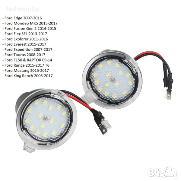LED Светлини под Огледалата за Форд - Елегантност и Функционалност, снимка 1