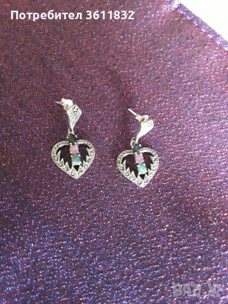 Сребърни обици, снимка 1