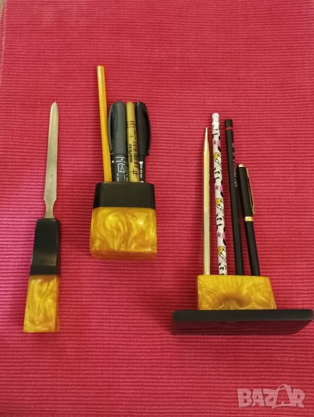 Комплект за бюро от каталин, СССР. , снимка 1