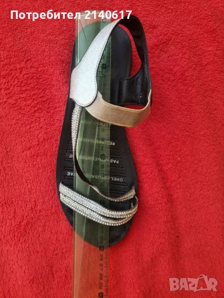 Златисти сандали Tendenz N: 38, снимка 1