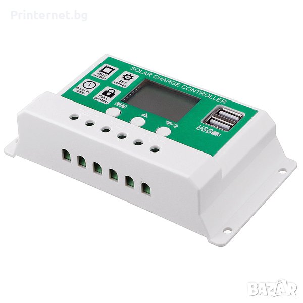 20A 12/24V Соларен заряден контролер W88-B - Гаранция! Фактура., снимка 1