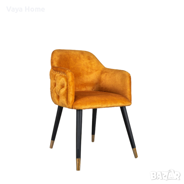 Трапезен стол, Stellar, Жълт, снимка 1