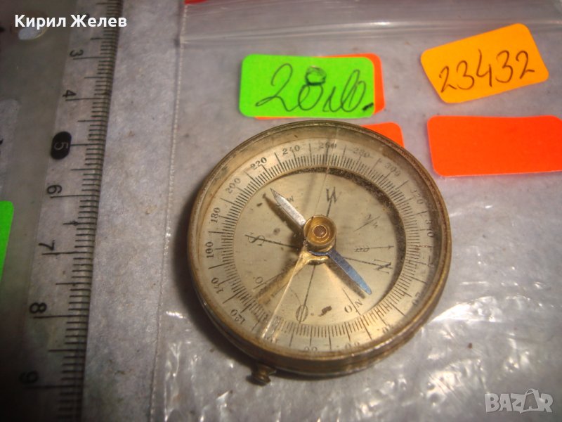 МНОГО СТАР КОМПАС с МЕСИНГОВ КОРПУС за КОЛЕКЦИЯ ПОЛЗВАНЕ 23432, снимка 1