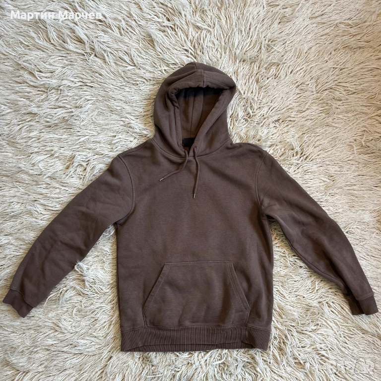 Мъжки суичър H&M – S, кафяв, отлично състояние, снимка 1