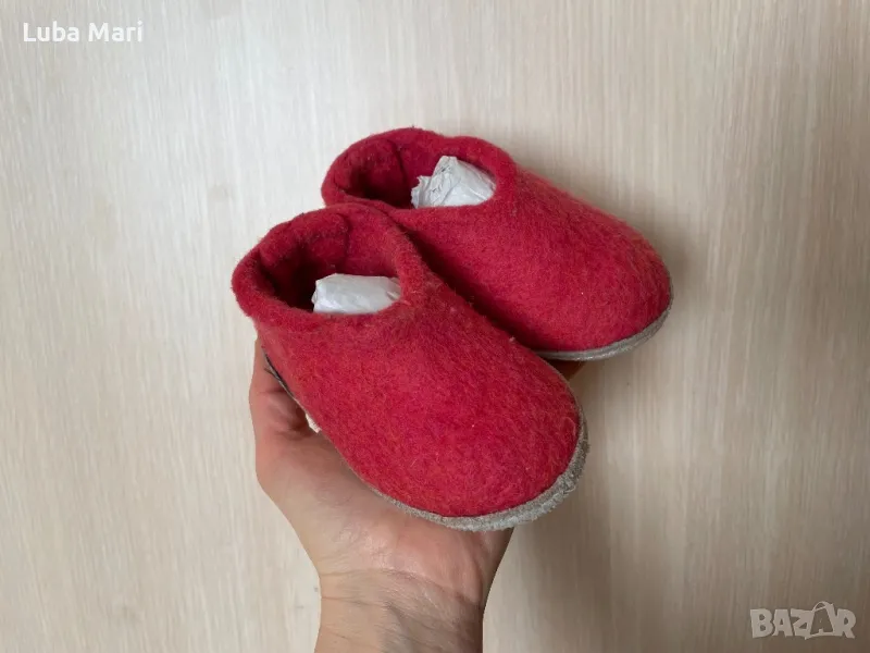 Вълнени пантофи - филц, снимка 1
