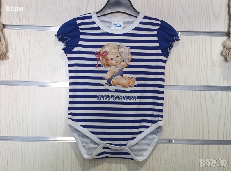 Ново бебешко моряшко боди с трансферен печат на Момиченце, Кукличка, 9-12 месеца, снимка 1
