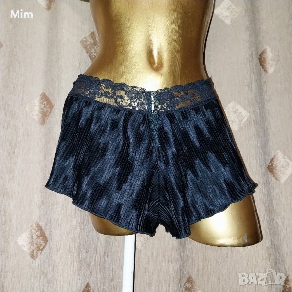 М/LЧерни изрязани боксерки солей в талията с дантела , снимка 1