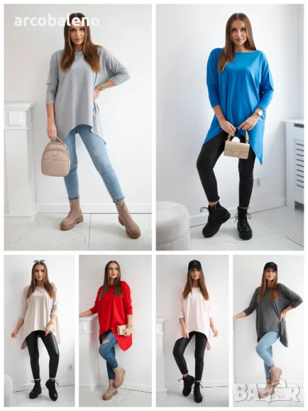 Дамска блуза oversize, 15цвята , снимка 1