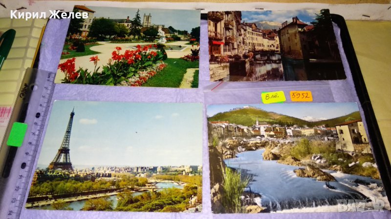ЛОТ 4 СТАРИ ПОЩЕНСКИ КАРТИЧКИ ПАРИЖ АЙФЕЛОВАТА КУЛА ГРАДОВЕ ЗАБЕЛЕЖИТЕЛНОСТИ РЕКИ 5952, снимка 1