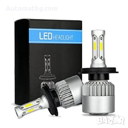 Комплект led лед диодни крушки за фарове Automat, H4 , 36w , 16000lm 12/24V, снимка 1