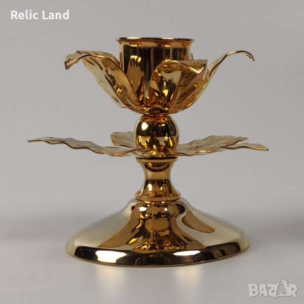 Малък свещник с 24k позлата, снимка 1