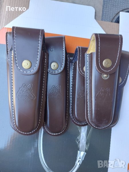 Кожени калъфчета за джобни ножове. , снимка 1