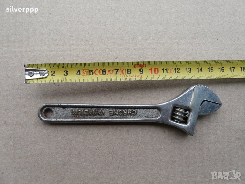 Стар холандски раздвижен ключ - малък размер , снимка 1